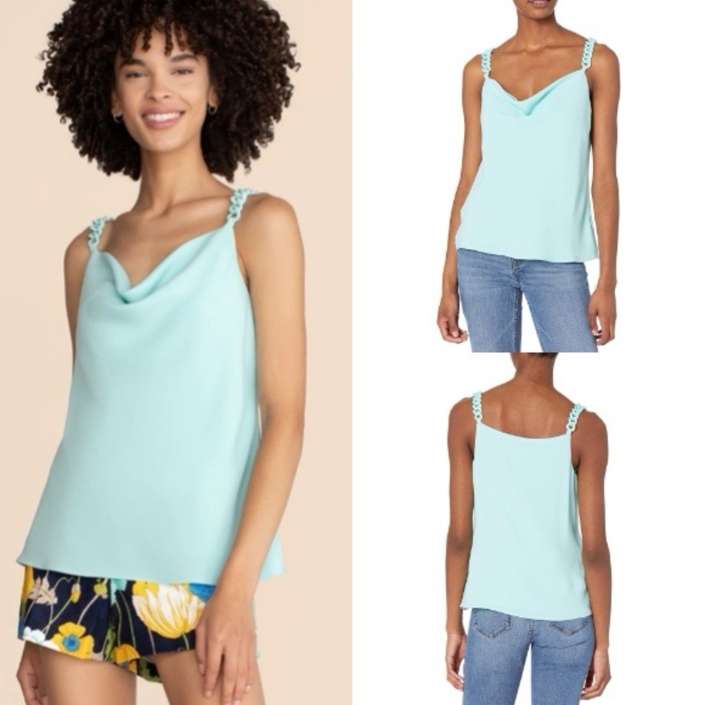 Trina Turk Seductive Scoop Neck Chain Strap Tank Size XXL